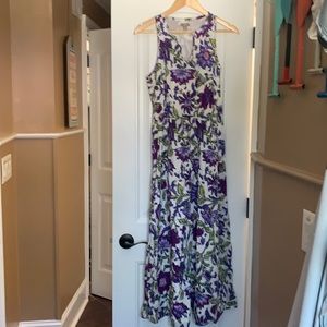 JJill Floral Cotton Maxi Dress